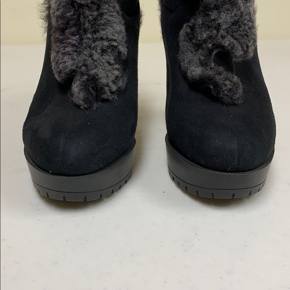 Valentino Suede Winter Boots in Black - Picture 5 of 8